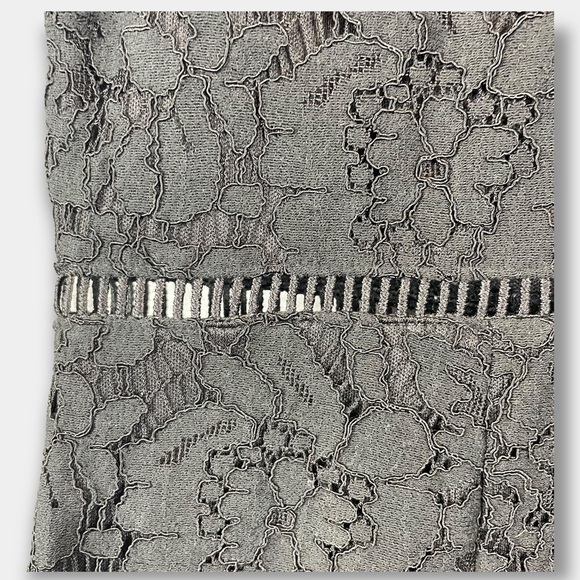 EUC Sugar Lips Armor Lace Inset Jumpsuit Black Size Small - Picture 8 of 9